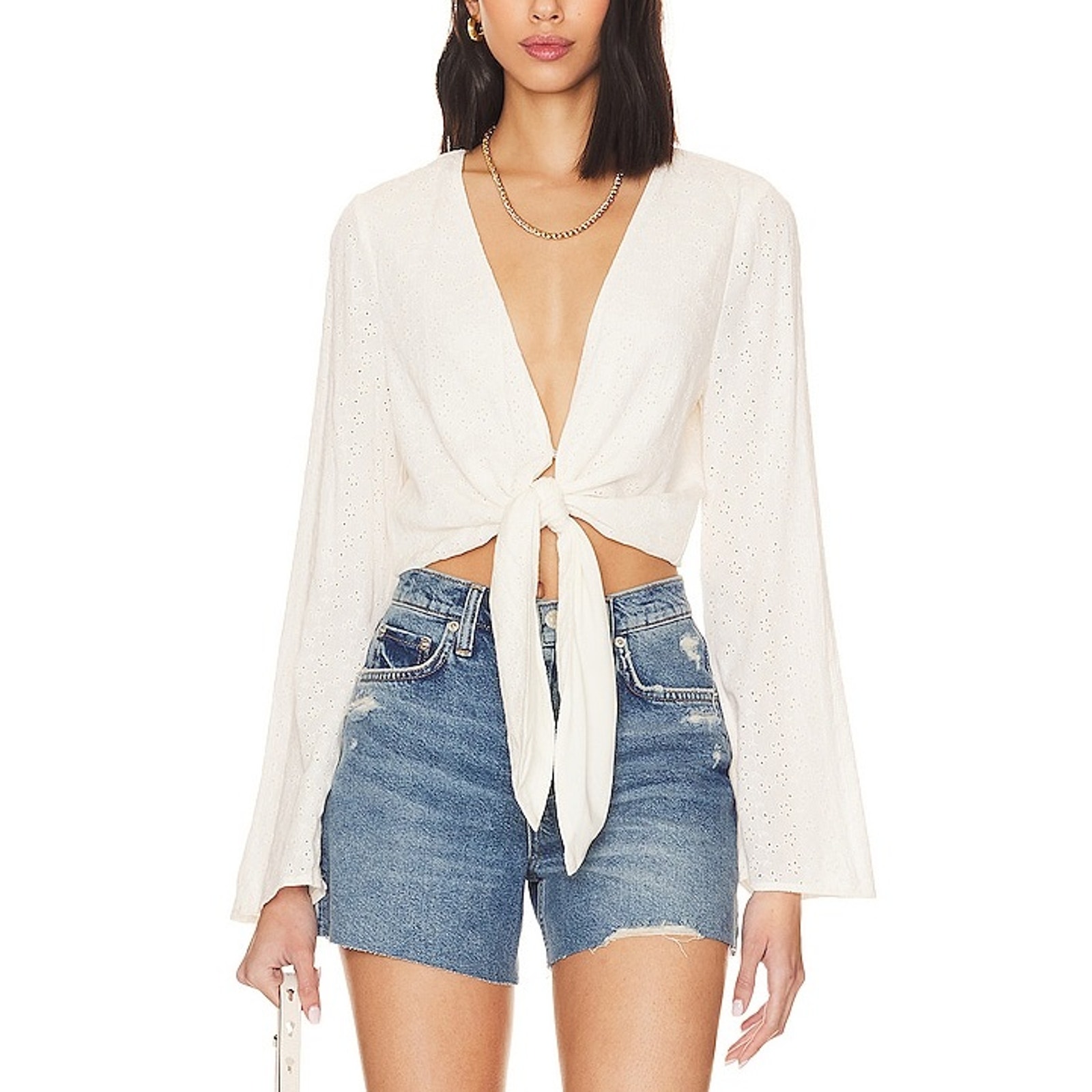 Bcbgeneration 'Woven' White Rayon Top Size Xl